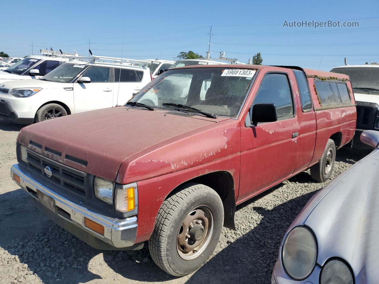 1991 Nissan Truck King Cab Burgundy vin: 1N6SD16S3MC396468