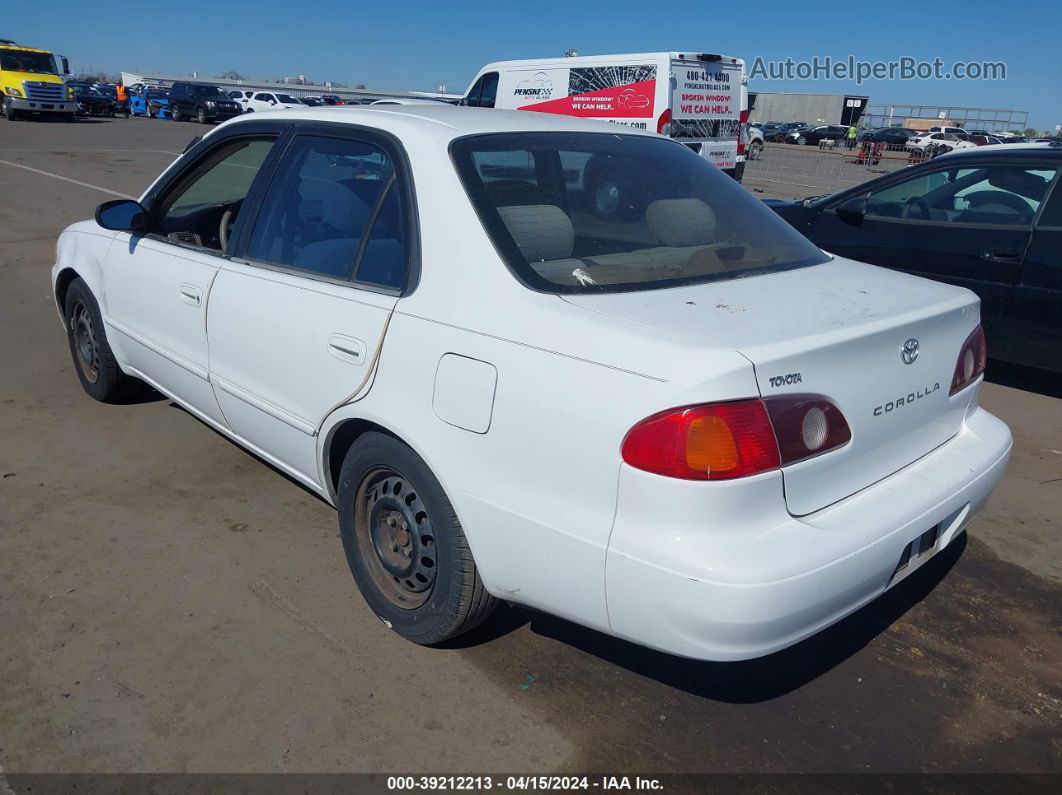 2002 Toyota Corolla Le White vin: 1NXBR12E02Z603048