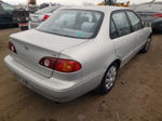 2002 Toyota Corolla Ce Silver vin: 1NXBR12E12Z585272