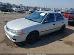 2002 Toyota Corolla Ce Silver vin: 1NXBR12E12Z590178