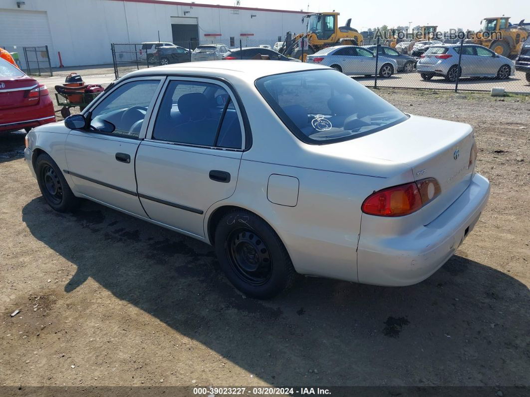 2002 Toyota Corolla Ce Silver vin: 1NXBR12E12Z590178