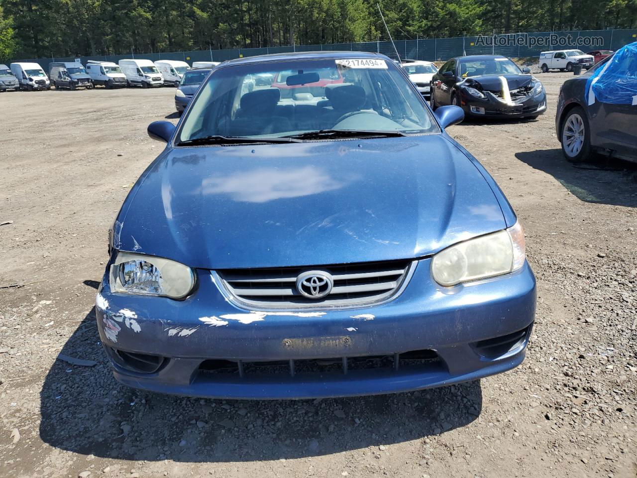 2002 Toyota Corolla Ce Blue vin: 1NXBR12E12Z605004