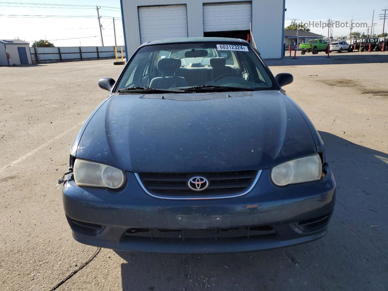 2002 Toyota Corolla Ce Blue vin: 1NXBR12E12Z608193