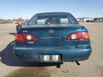 2002 Toyota Corolla Ce Blue vin: 1NXBR12E12Z608193