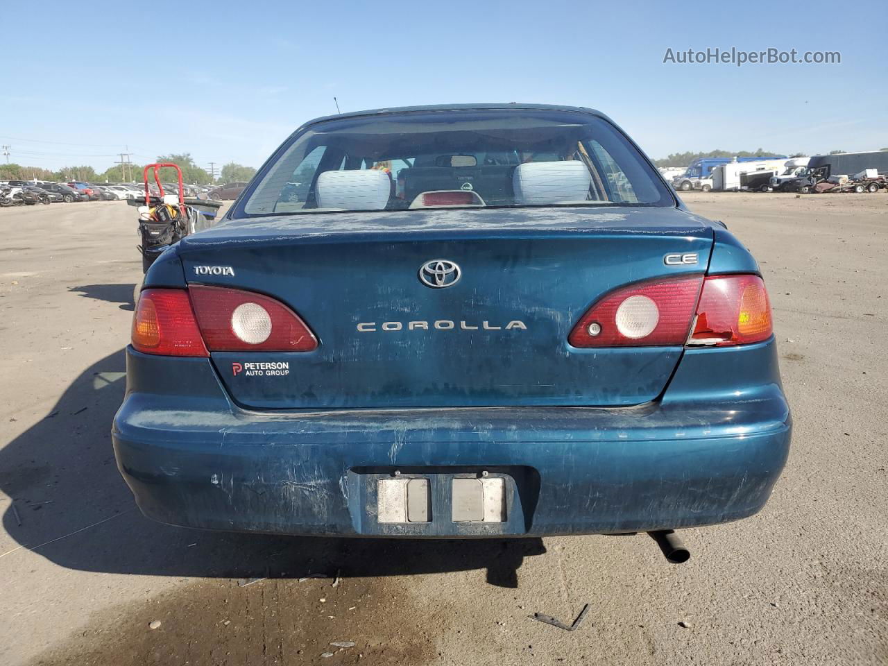 2002 Toyota Corolla Ce Blue vin: 1NXBR12E12Z608193