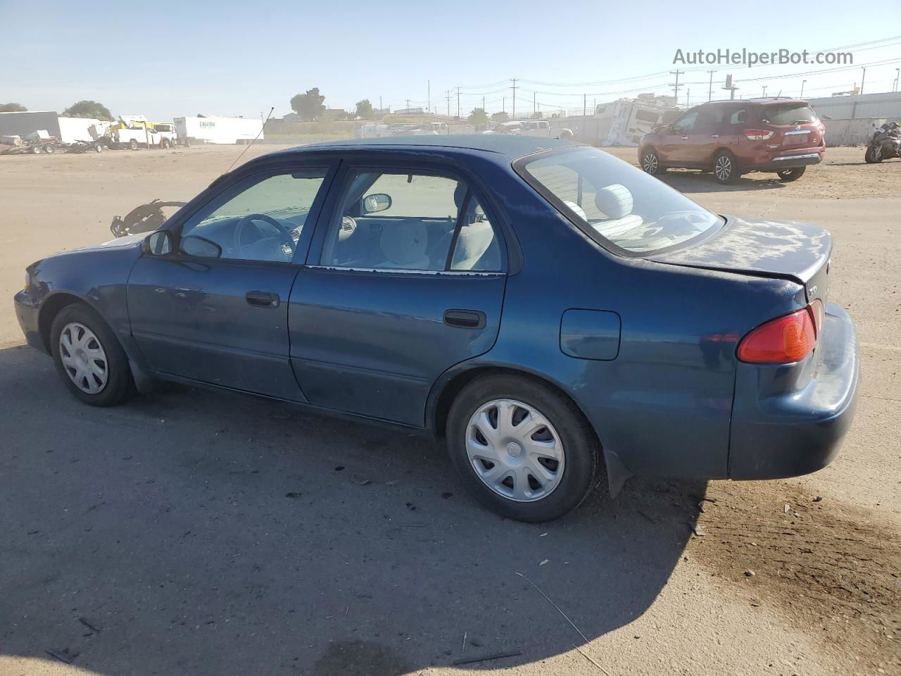 2002 Toyota Corolla Ce Blue vin: 1NXBR12E12Z608193