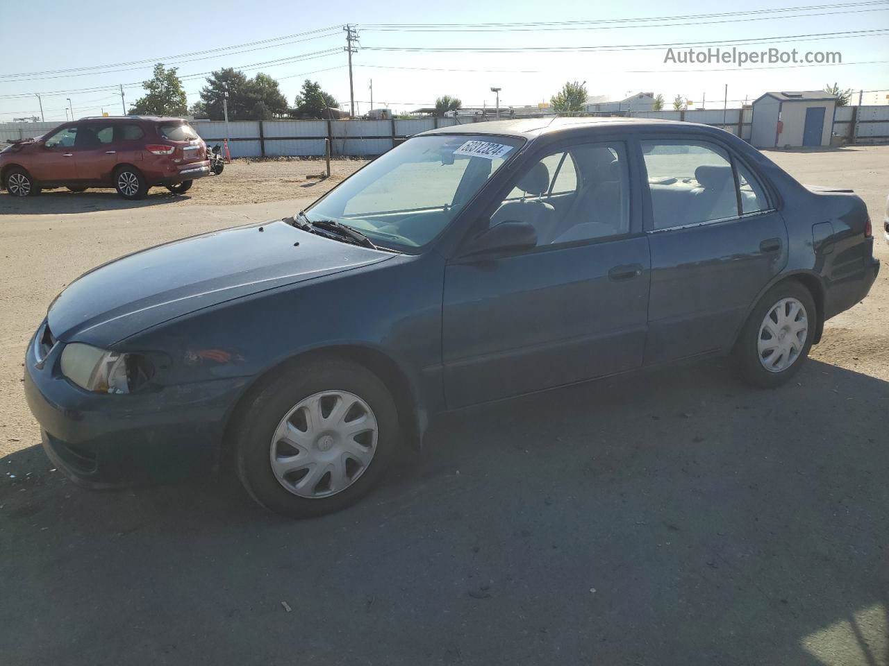 2002 Toyota Corolla Ce Blue vin: 1NXBR12E12Z608193