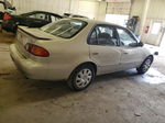 2002 Toyota Corolla Ce Silver vin: 1NXBR12E12Z617573