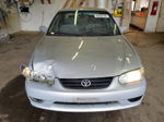 2002 Toyota Corolla Ce Silver vin: 1NXBR12E12Z617573