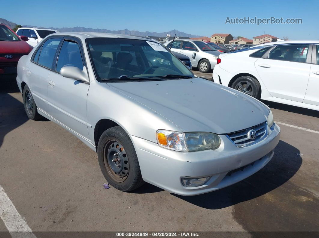 2002 Toyota Corolla S Silver vin: 1NXBR12E12Z641484