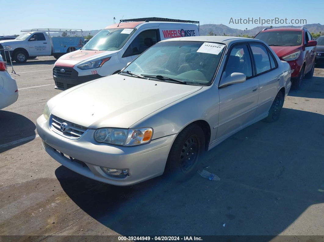 2002 Toyota Corolla S Silver vin: 1NXBR12E12Z641484