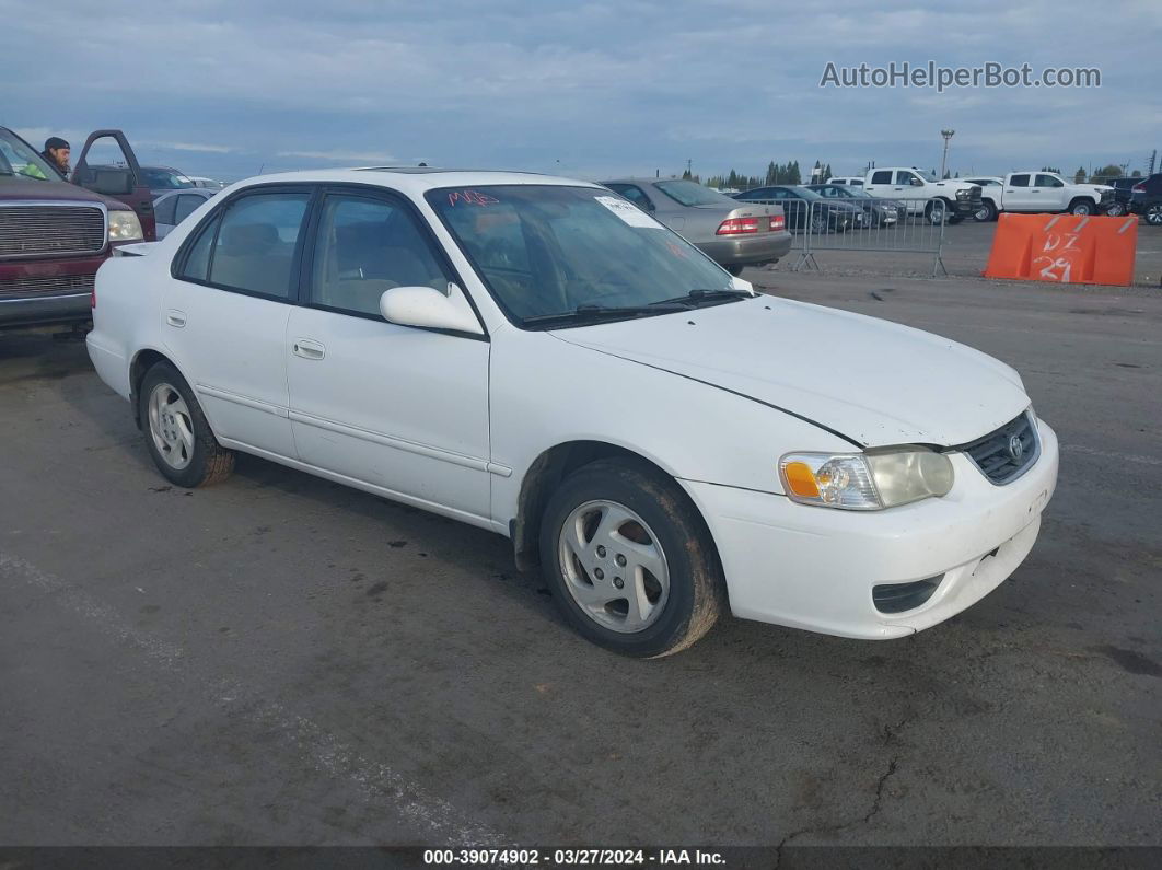 2002 Toyota Corolla Le White vin: 1NXBR12E22Z569176