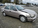 2002 Toyota Corolla Ce Beige vin: 1NXBR12E22Z588794