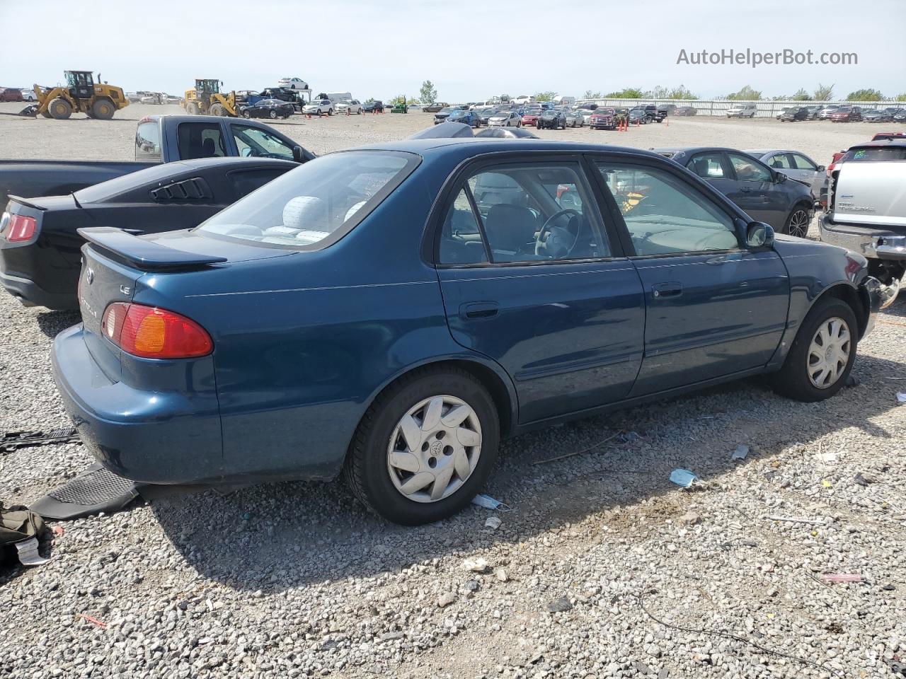 2002 Toyota Corolla Ce Синий vin: 1NXBR12E22Z590299