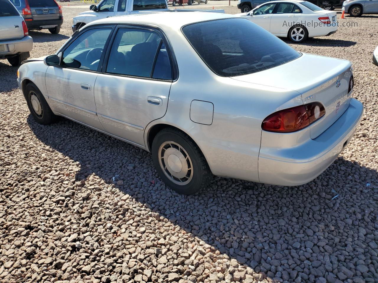 2002 Toyota Corolla Ce Silver vin: 1NXBR12E22Z632700