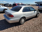 2002 Toyota Corolla Ce Silver vin: 1NXBR12E22Z632700