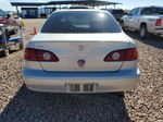 2002 Toyota Corolla Ce Silver vin: 1NXBR12E22Z632700