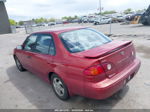 2002 Toyota Corolla S Красный vin: 1NXBR12E22Z632809