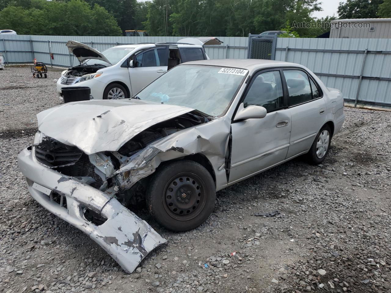 2002 Toyota Corolla Ce Silver vin: 1NXBR12E22Z642420