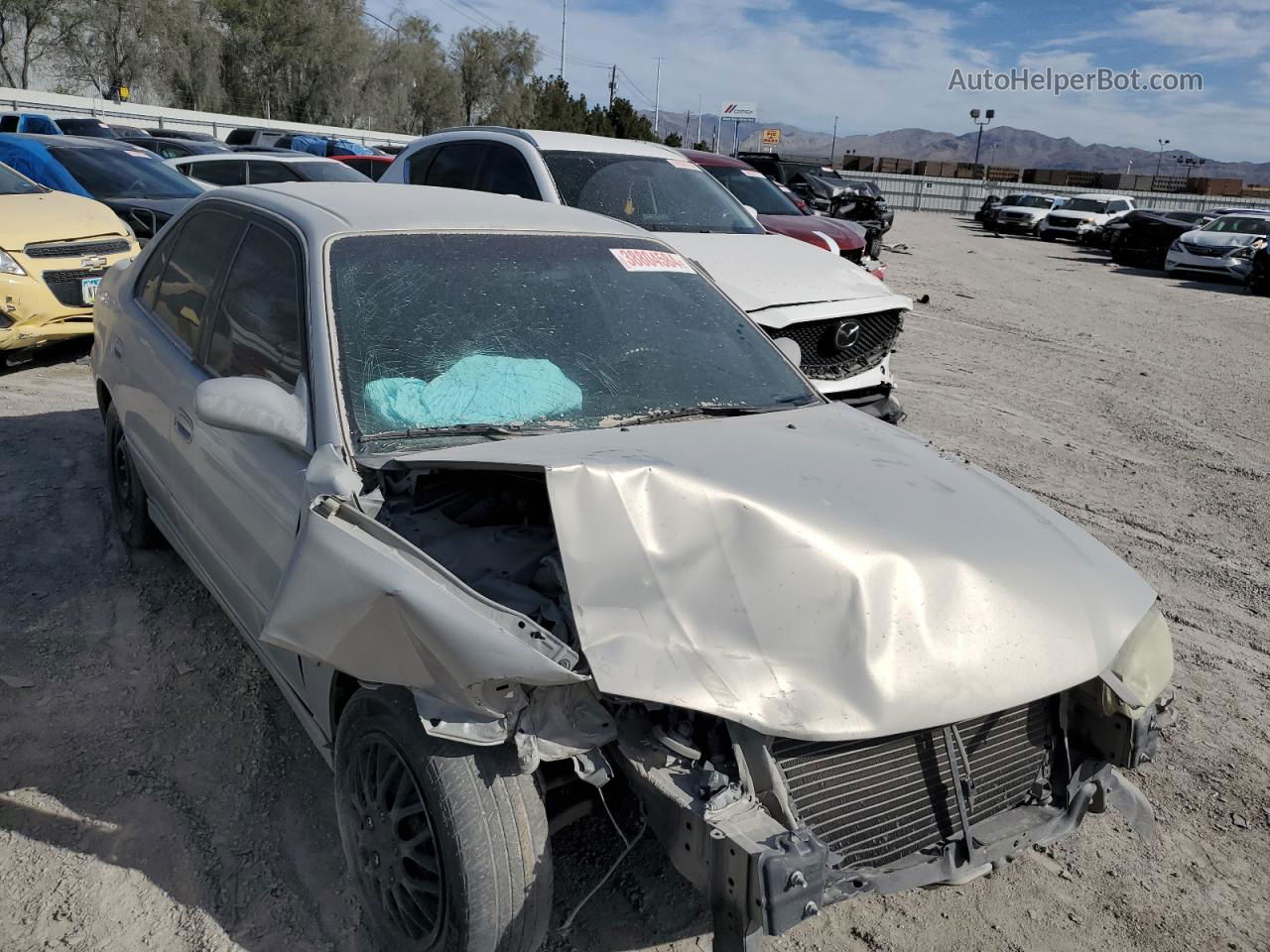 2002 Toyota Corolla Ce Tan vin: 1NXBR12E32Z600077