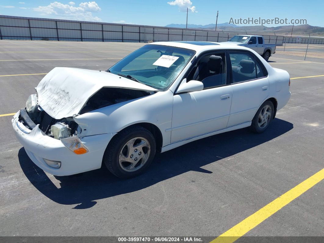 2002 Toyota Corolla S White vin: 1NXBR12E32Z617462