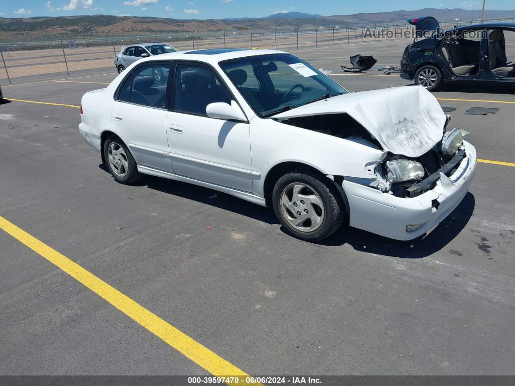 2002 Toyota Corolla S White vin: 1NXBR12E32Z617462