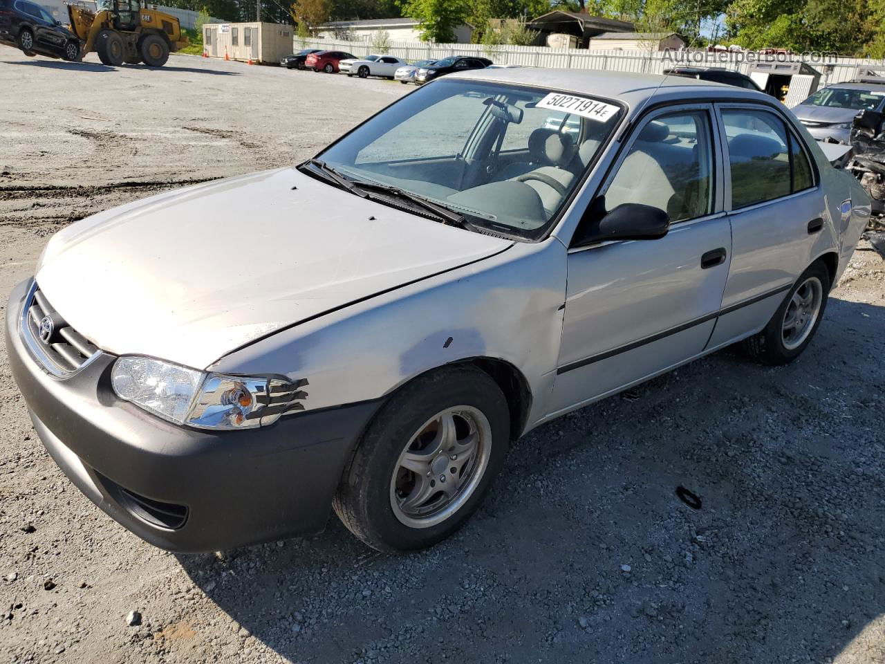 2002 Toyota Corolla Ce Silver vin: 1NXBR12E42Z604185