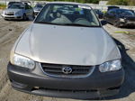 2002 Toyota Corolla Ce Silver vin: 1NXBR12E42Z604185