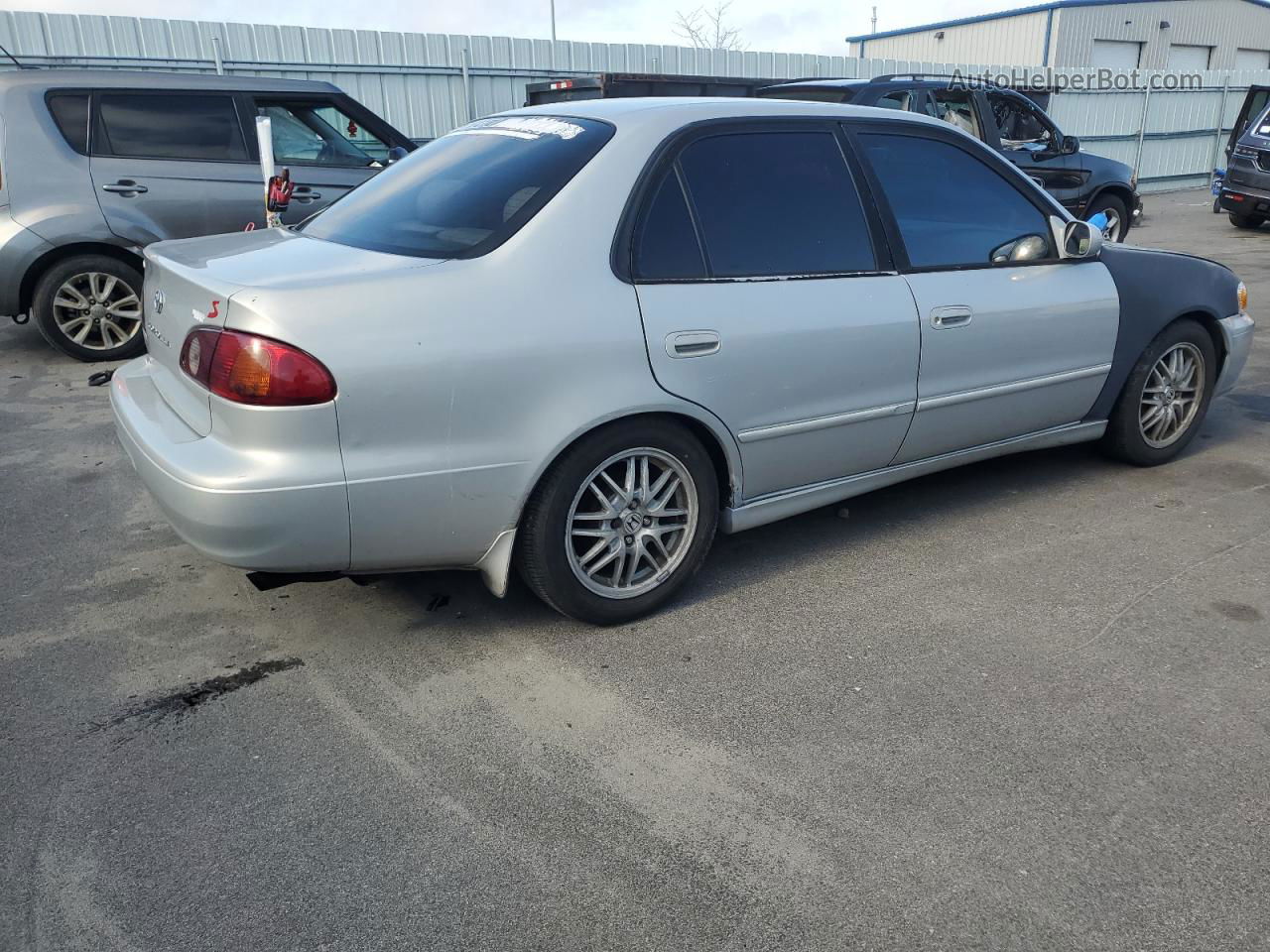 2002 Toyota Corolla Ce Silver vin: 1NXBR12E42Z605983