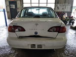 2002 Toyota Corolla Ce White vin: 1NXBR12E42Z640121