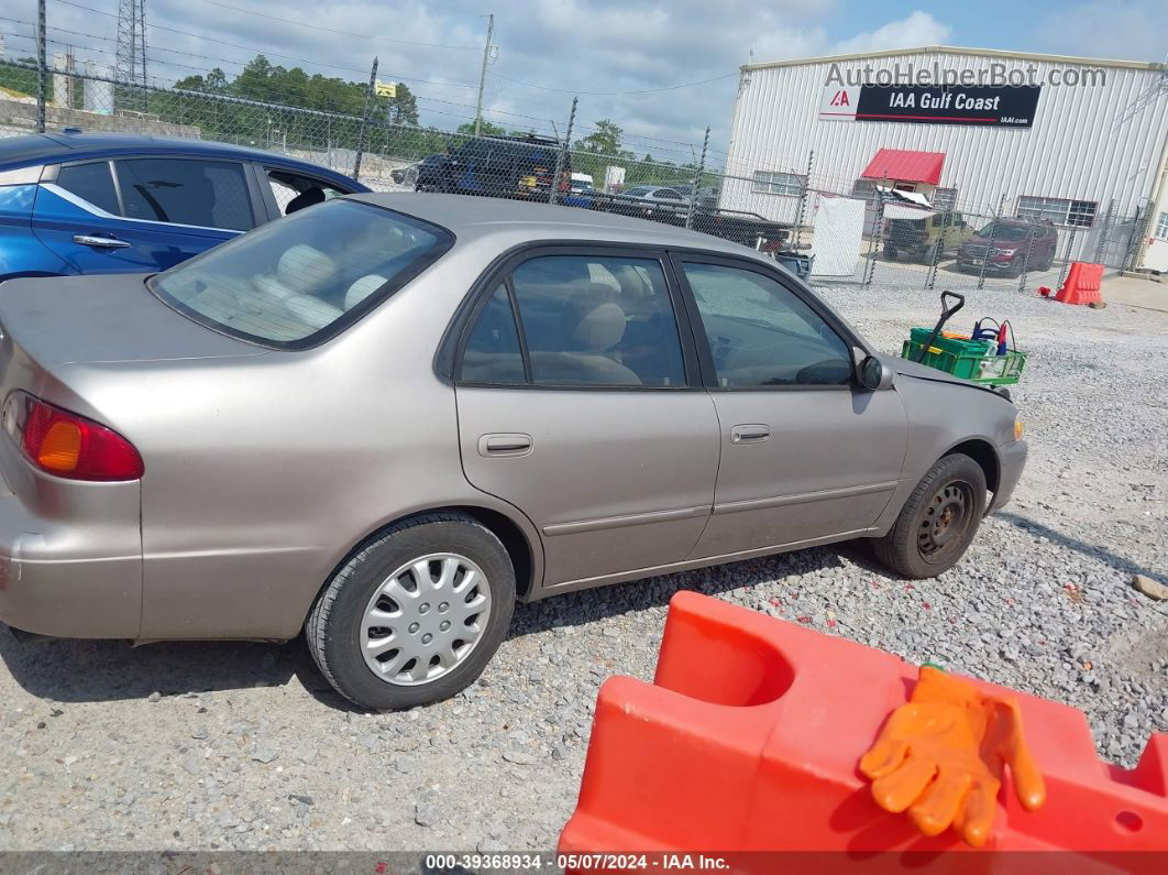 2002 Toyota Corolla Le Желто-коричневый vin: 1NXBR12E42Z644475