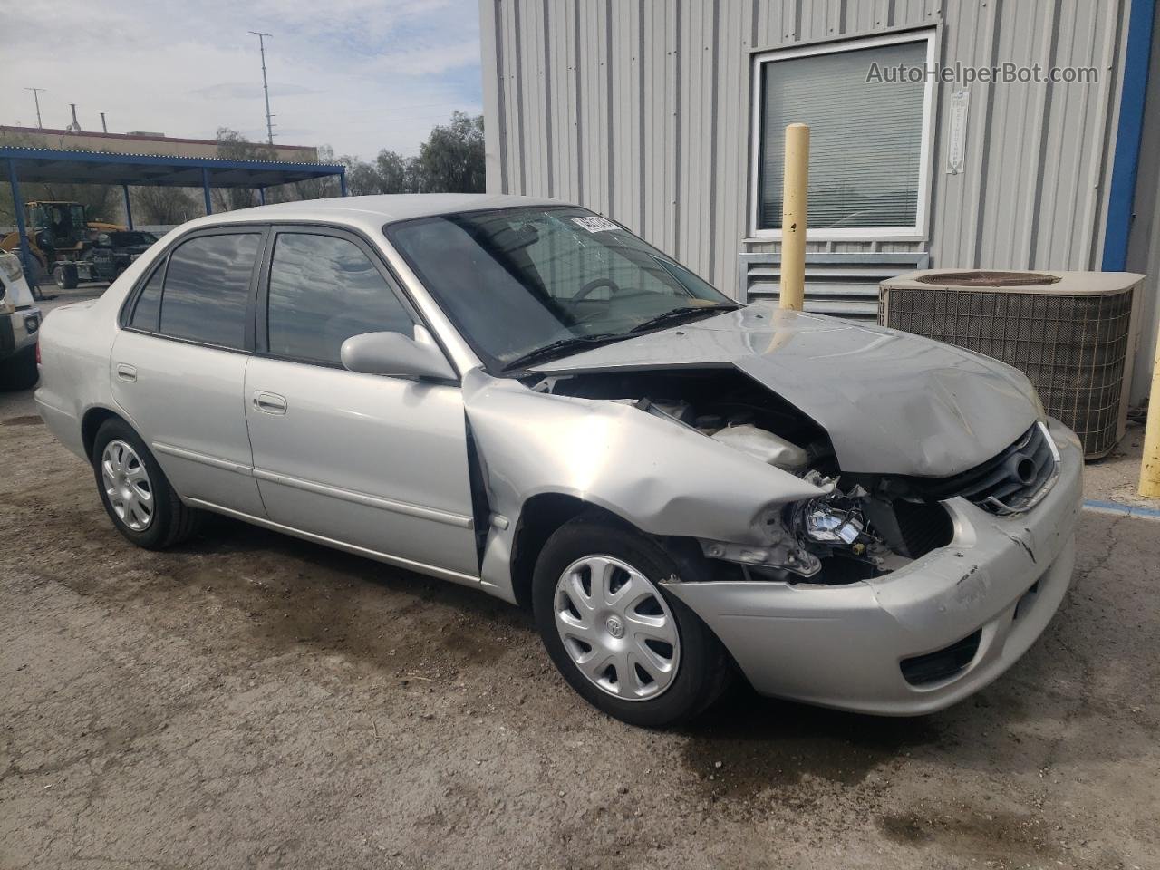 2002 Toyota Corolla Ce Silver vin: 1NXBR12E42Z650695