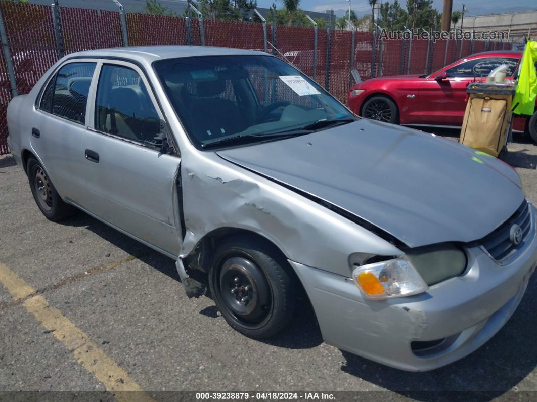 2002 Toyota Corolla Ce Gray vin: 1NXBR12E52Z574114