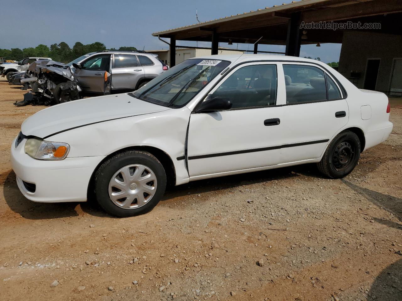 2002 Toyota Corolla Ce Белый vin: 1NXBR12E52Z590216