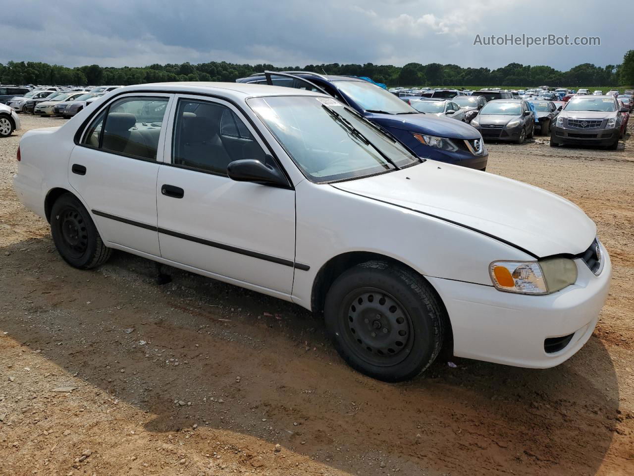 2002 Toyota Corolla Ce Белый vin: 1NXBR12E52Z590216