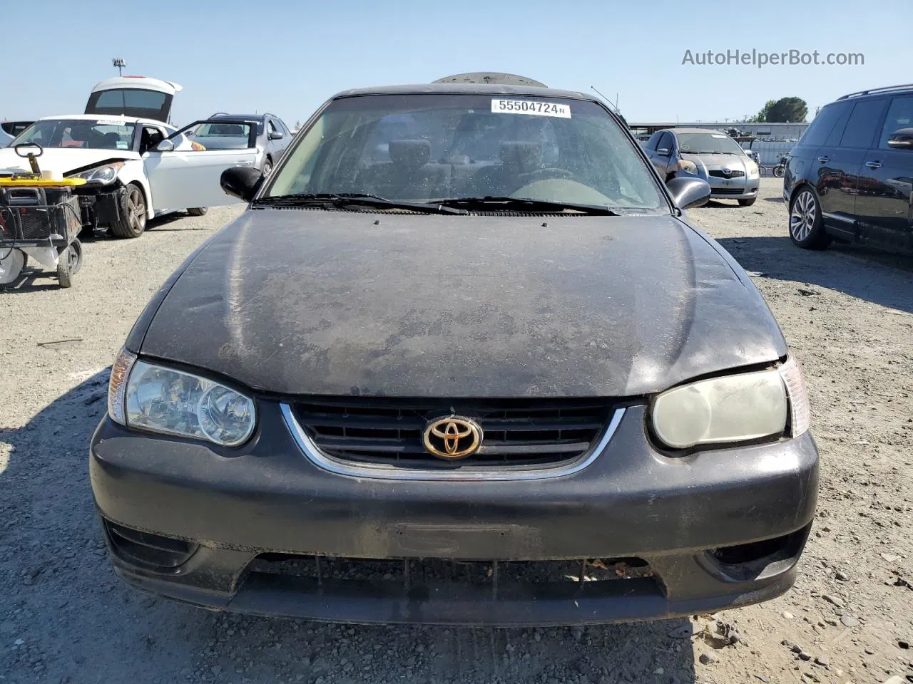 2002 Toyota Corolla Ce Black vin: 1NXBR12E52Z623392