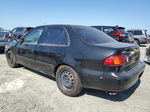 2002 Toyota Corolla Ce Black vin: 1NXBR12E52Z623392