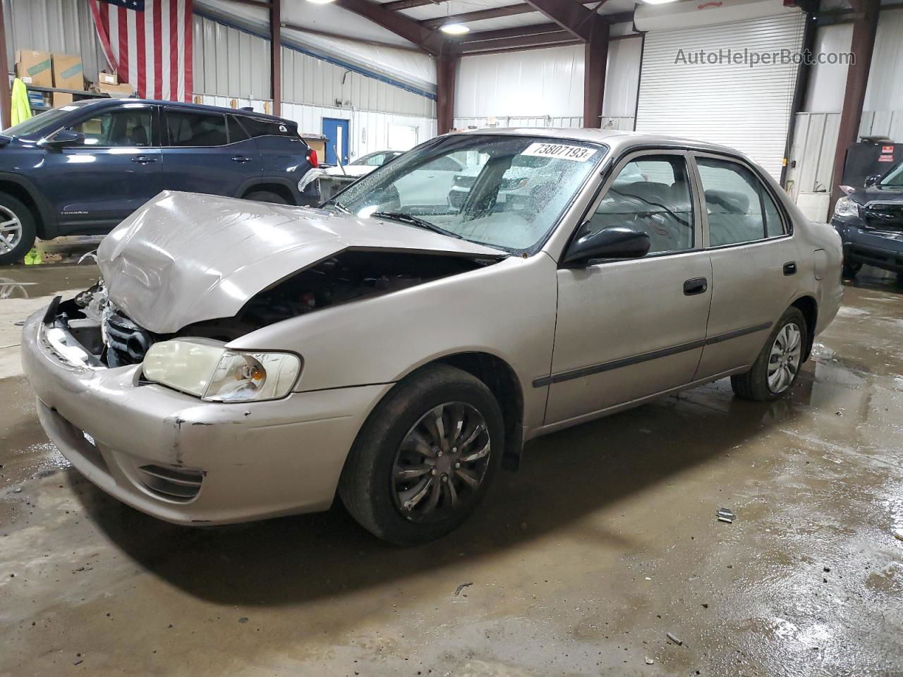 2002 Toyota Corolla Ce Tan vin: 1NXBR12E52Z653816