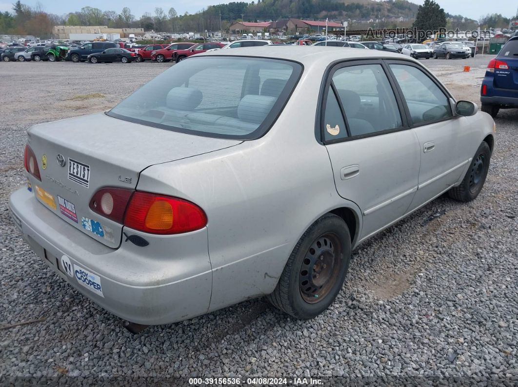 2002 Toyota Corolla Le Silver vin: 1NXBR12E62Z564479