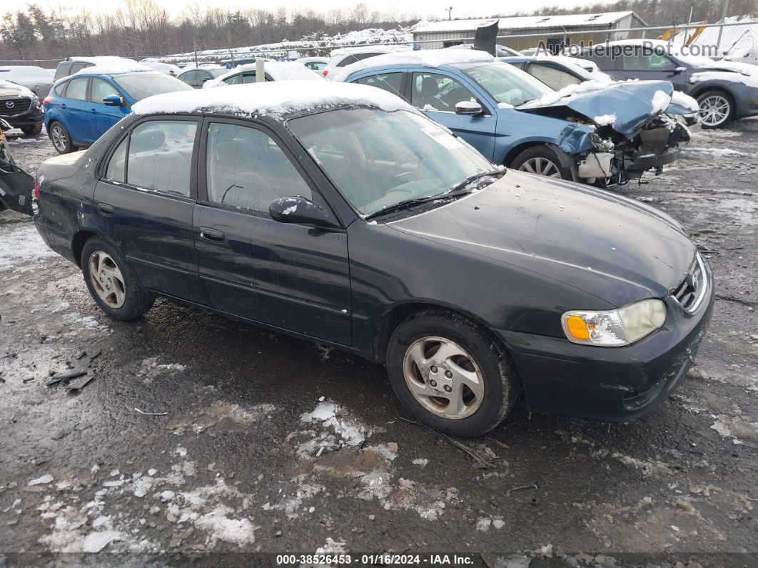 2002 Toyota Corolla Le Black vin: 1NXBR12E62Z583906