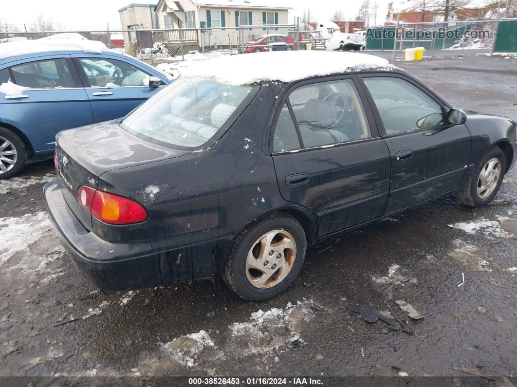 2002 Toyota Corolla Le Black vin: 1NXBR12E62Z583906