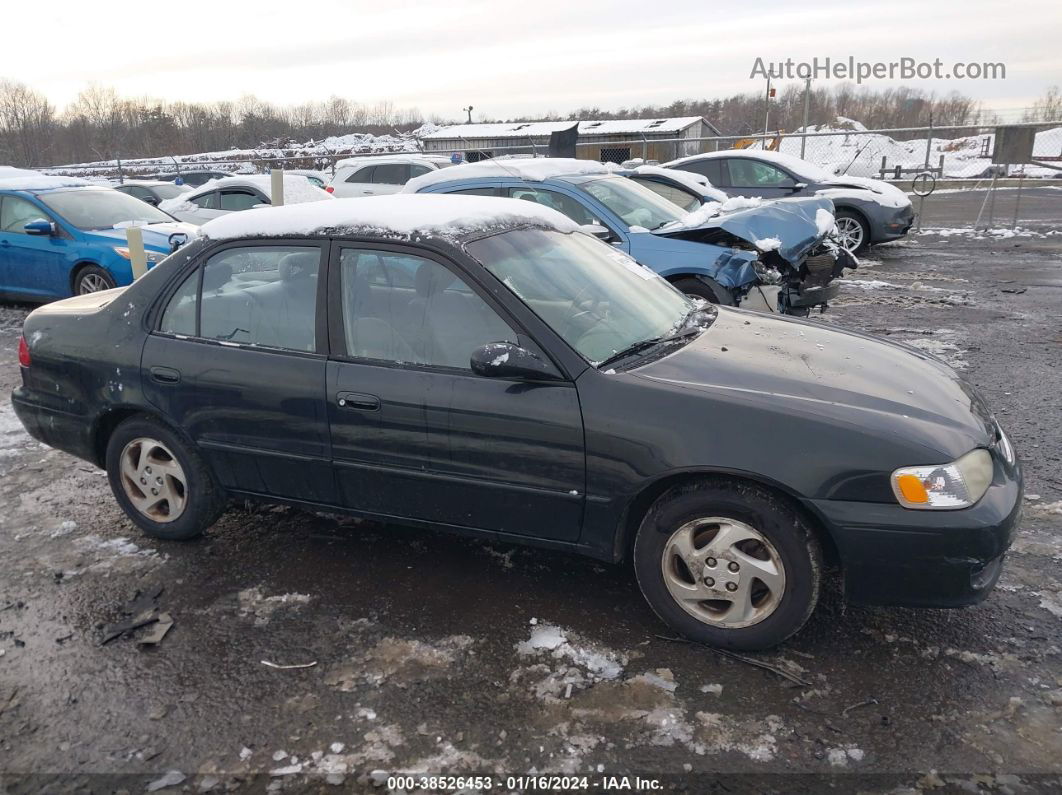 2002 Toyota Corolla Le Black vin: 1NXBR12E62Z583906