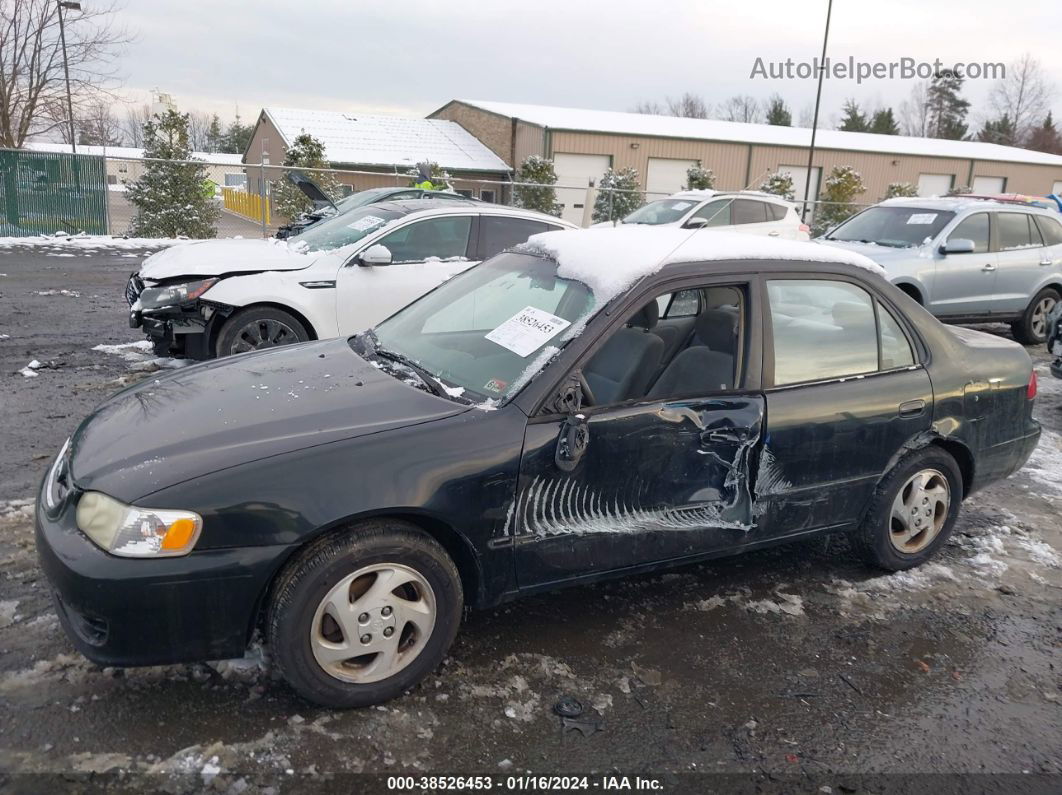 2002 Toyota Corolla Le Black vin: 1NXBR12E62Z583906