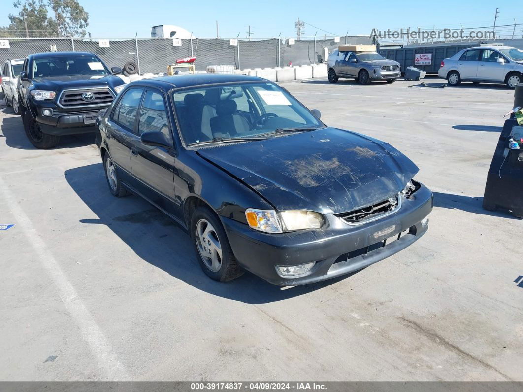 2002 Toyota Corolla S Black vin: 1NXBR12E62Z641142