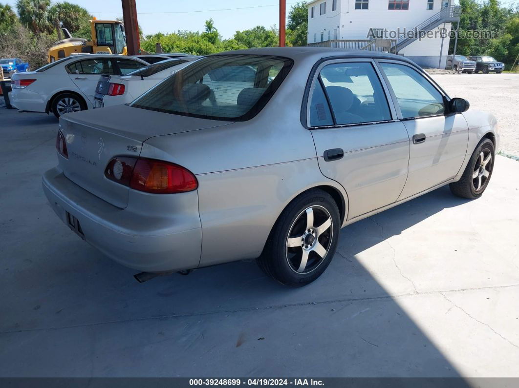 2002 Toyota Corolla Ce Beige vin: 1NXBR12E62Z645918