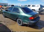 2002 Toyota Corolla Ce Green vin: 1NXBR12E72Z649086