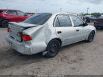 2002 Toyota Corolla Ce Silver vin: 1NXBR12E82Z574754