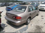 2002 Toyota Corolla Ce Beige vin: 1NXBR12E82Z653745