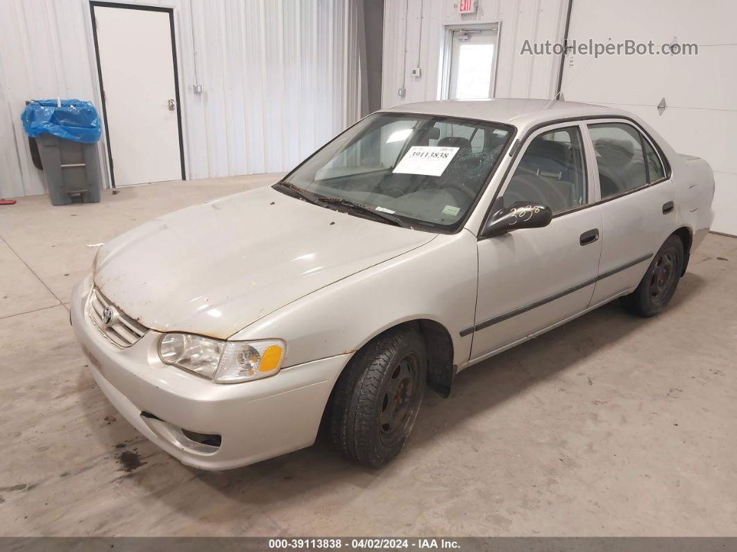 2002 Toyota Corolla Ce Silver vin: 1NXBR12E92Z572897