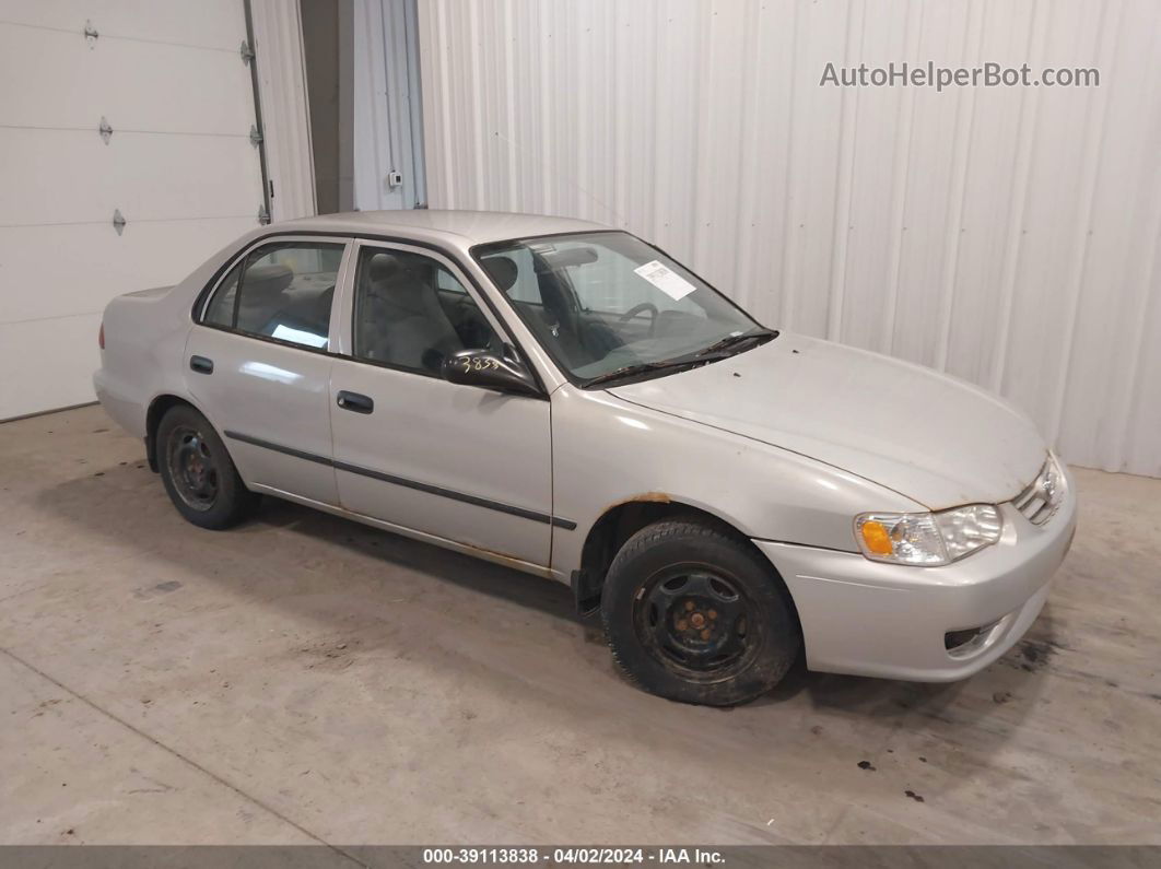 2002 Toyota Corolla Ce Silver vin: 1NXBR12E92Z572897